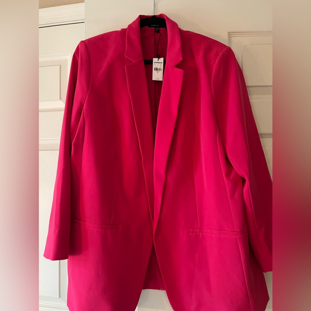 Express hot pink blazer